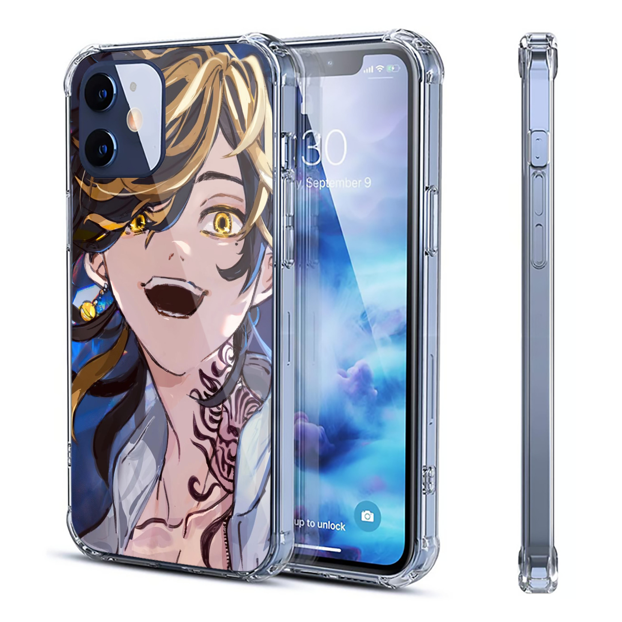 （画像用） 東京リベンジャーズ Tokyo Revengers 【iPhone 12シリーズ対応】透明スマホケース（クリアソフトケース）